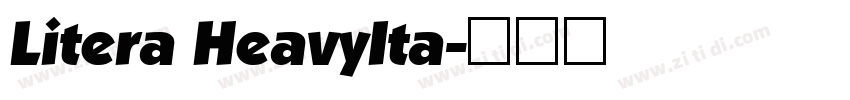 Litera HeavyIta字体转换